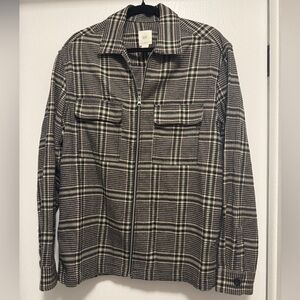 H&M Plaid Utility Jacket Size Small